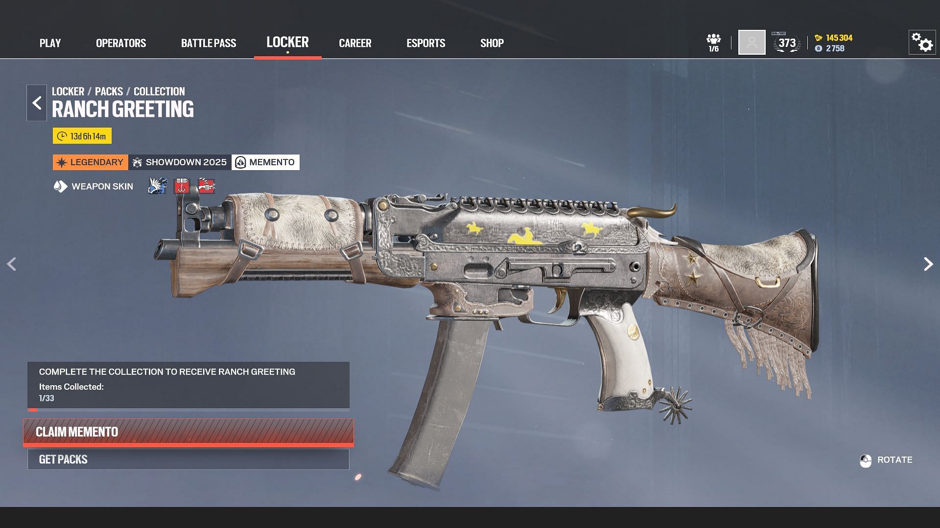 Memento skin for 9X19VSN (Image via Sportskeeda Gaming || Ubisoft)